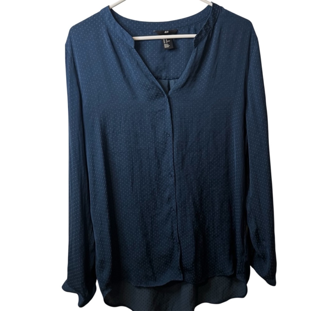 H&M Navy Blue Blouse (12)